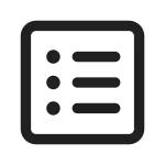 Text Bullet List Square SVG Icon